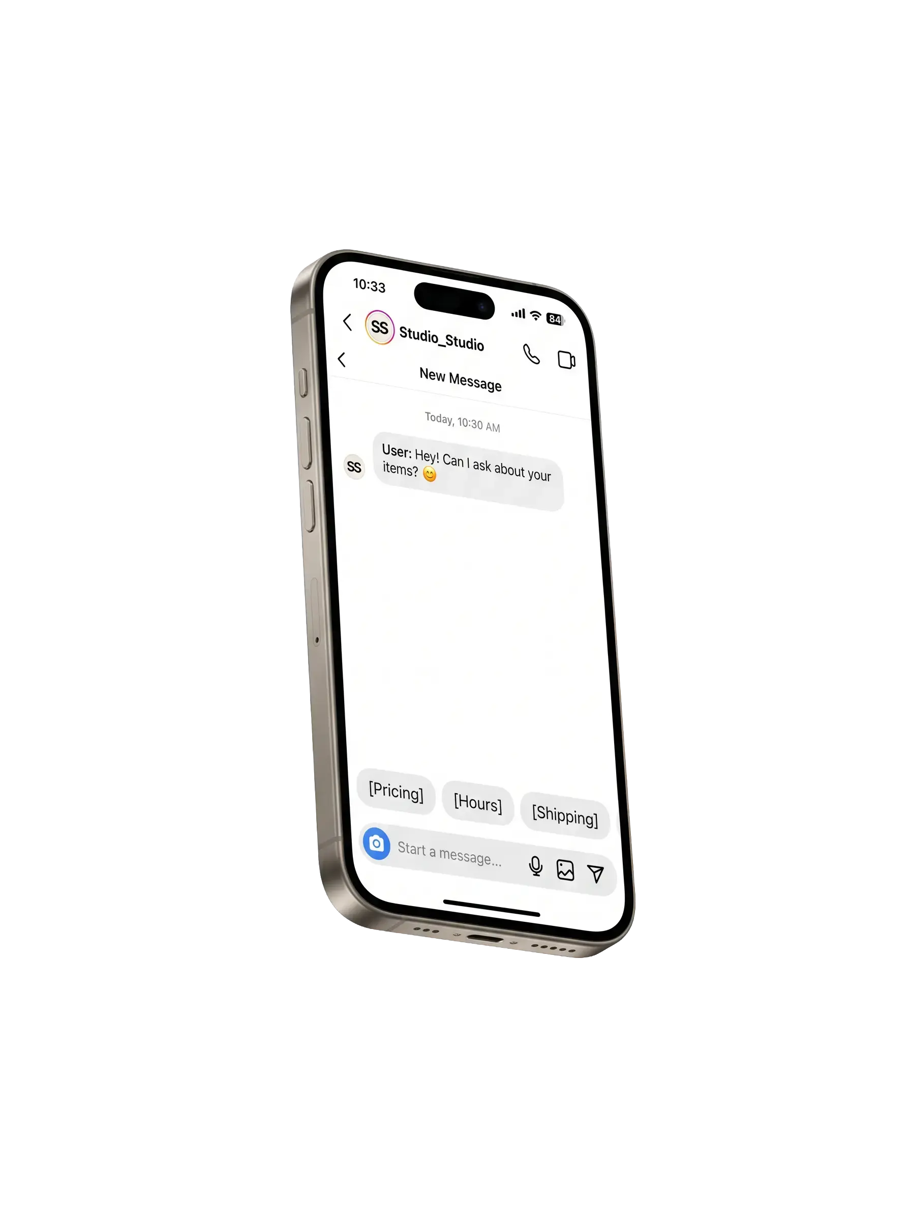DM auto-reply with auto-pause